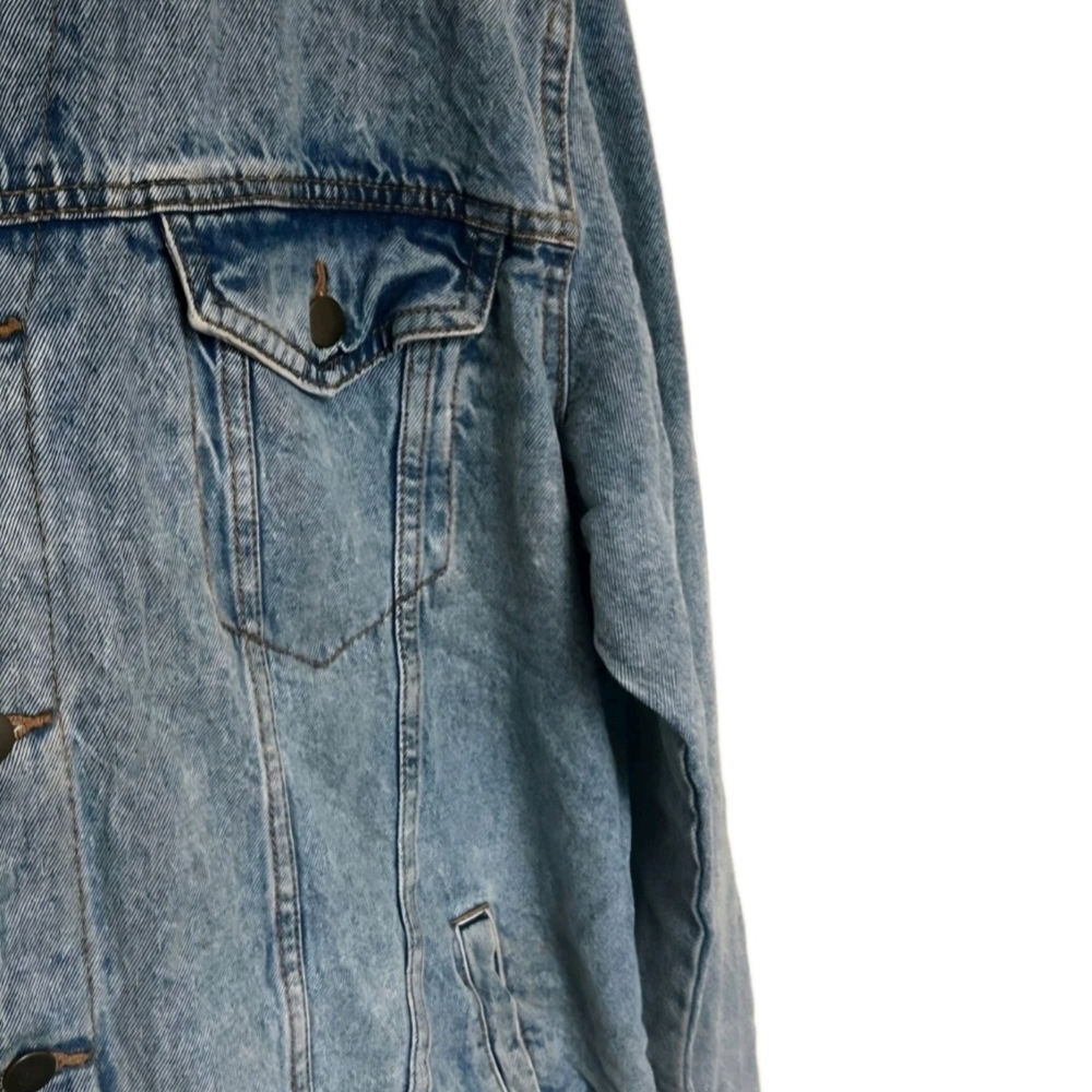 TUPAC Vintage Denim Poetic Justice Jean Jacket Size XL - Picture 4 of 7